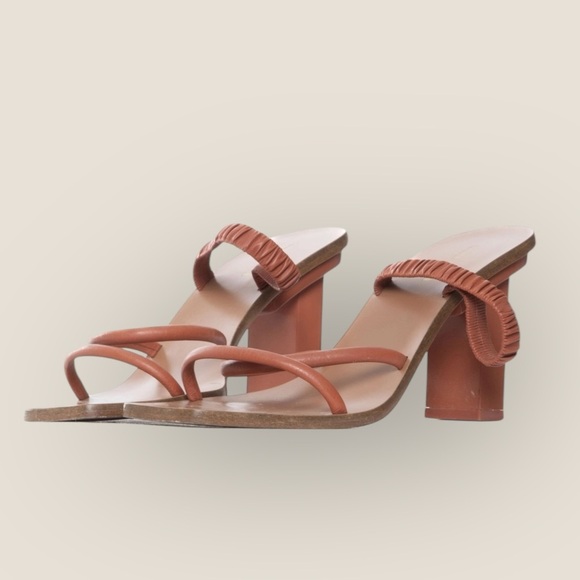 Cult Gaia | Kaia Leather Heel Sandals | Size 37.5 - Picture 2 of 5